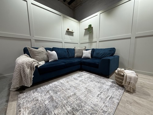 Blue dfs fargo corner sofa - blue,