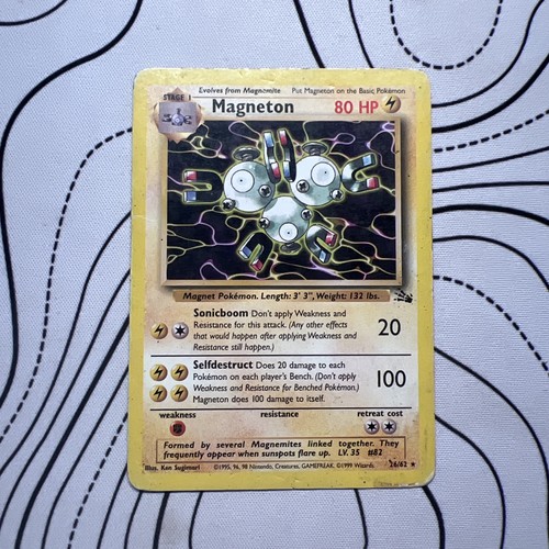 Pokemon card magneton 62 - magneton, 26/62
