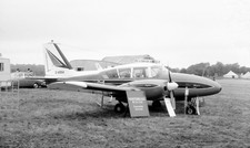 35MM ORIG AIRCRAFT NEG G-ASNA Piper PA-23 Apache BIGGIN HILL 1966 #8947