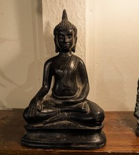 Thai Black Bronze Buddha Statue