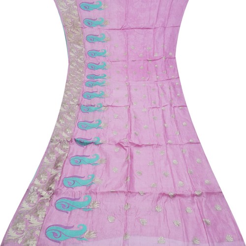 Vintage pink saree 100 pure - saree,