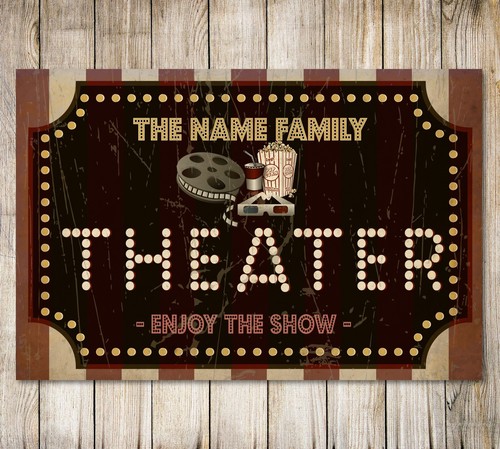Personalised theater sign - theater,