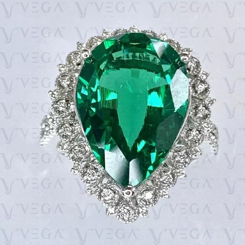 Pear cut green natural - ct,