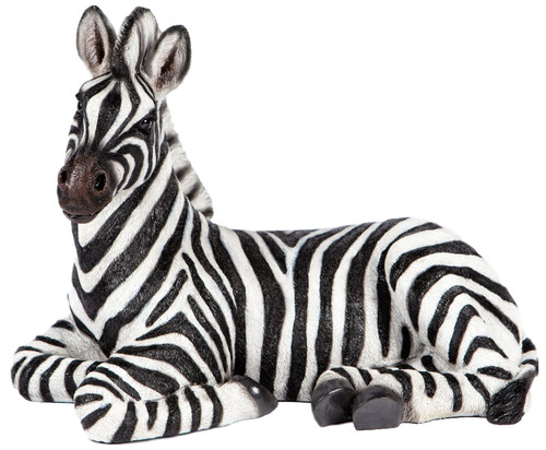 Sitting zebra garden ornament - sitting,