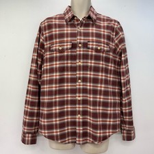 Abercombie and Fitch Shirt Long Sleeve Check Red Men’s Slim Fit UK Size Medium