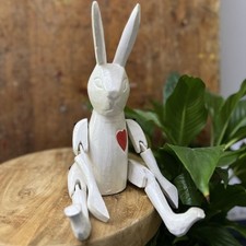 Hand Carved Rabbit Shelf