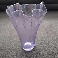 Very Large Lilac / Lavender LSA Handkerchief Vase (14 inches) Handmade