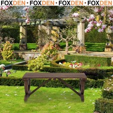 Garden Rustic Wooden Bench