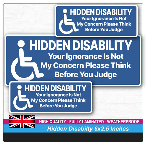 Hidden disability sticker - disability,