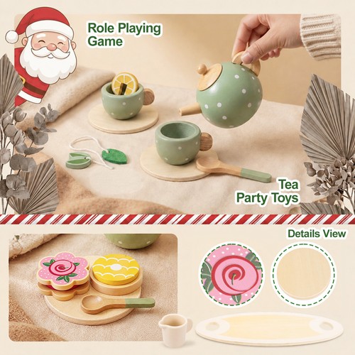 Wooden afternoon tea set - afternoon,