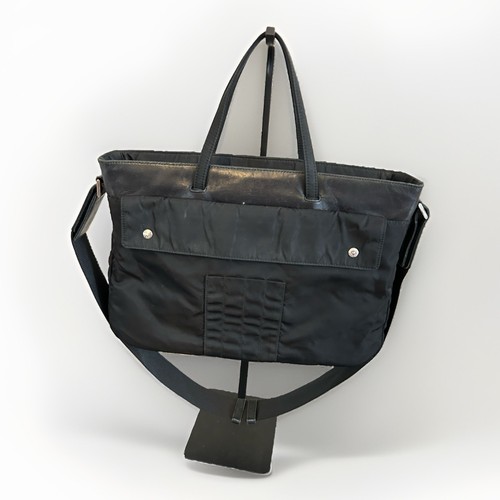 Prada nylon leather black - leather,