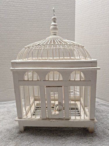 Vintage wood bird cage - vintage,