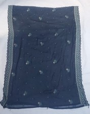 Asian style scarf dark - style,