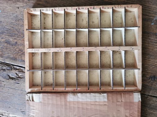 Vintage wooden printers letter - printers,