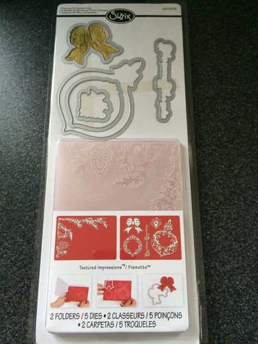 Sizzix pinecone and ornament - and,