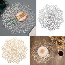 Set of 4/8 Round Placemats and Coasters Table Place Mats Wedding Dining Decor