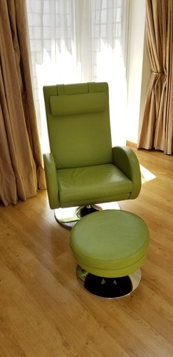 Italian leather swivel - leather,