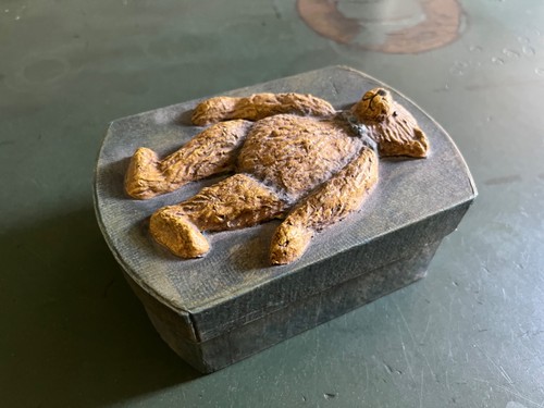 Vintage old bear green - vintage,