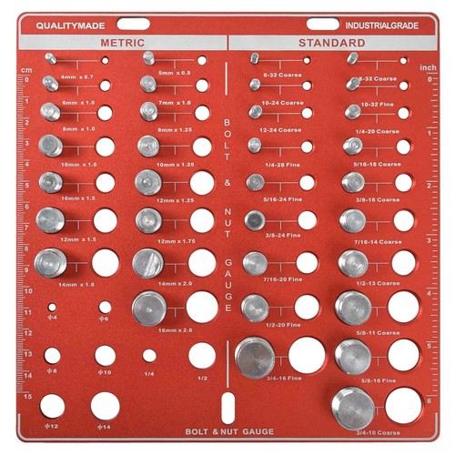 Nut and bolt - bolt, checker