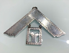 Freemason Antique English Masonic Past Master Collar Jewel