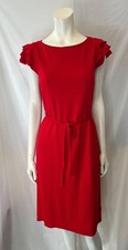 Jaeger Ladies Red Dress Size 14 CG M06