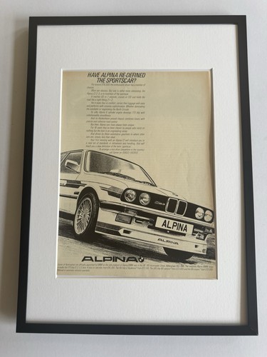 Framed mounted e30 bmw - framed,