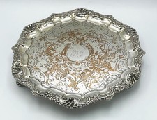 GEORGIAN SILVER PLATED SALVER