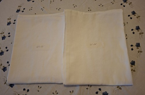 Two white damask vintage - damask,