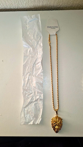 Gold lion ropechain - lion, 🦁