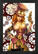 Steampunk Liberated Framed