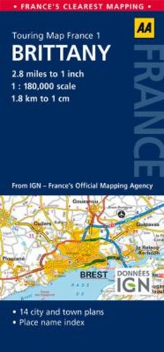 Brittany aa road map - brittany:,