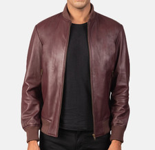 Men’s Shane Maroon Leather