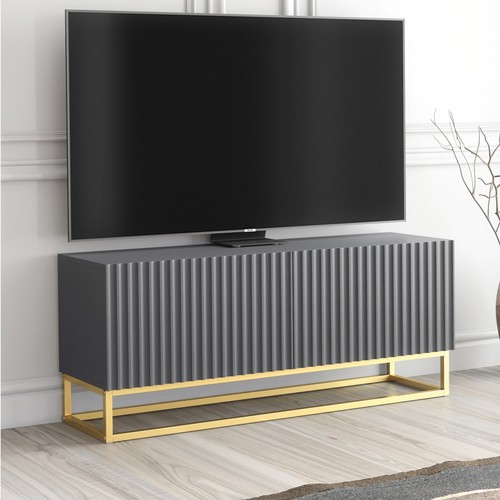 Unit 100cm cabinet i grey - tv,