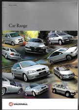 Vauxhall Range 2001-02 UK Market Brochure Corsa Astra Zafira Vectra Omega VX220