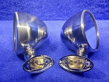 CLASSIC MINI BULLET DOMED STAINLESS STEEL / CHROME DOOR MIRRORS