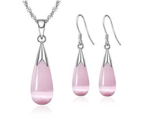 925 sterling silver pink opal - 925,
