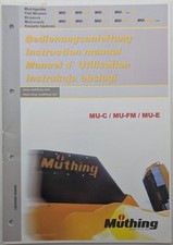 Muthing Mulchsysteme Front & Rear Flail Mowers Instruction Manual, MU-C, -FM, -E