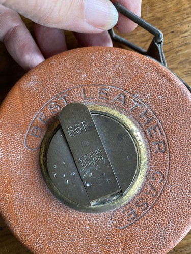 Vintage tape measure leather - vintage,