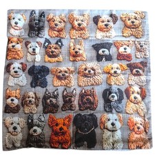 Gone to The Dogs Cushion Cover Terrier Poodles Dog Lover Print BN 45 X 45 CM