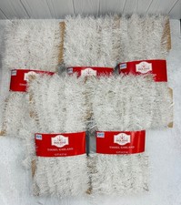 5 PKS 15ft White/Clear Tinsel