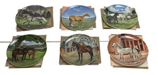 Spode Collection Of Plates x6 The Noble Horse Collection By Susie Whitcombe