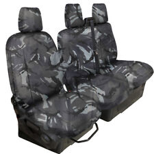 TAILORED HEAVY DUTY GREY CAMO VAN SEAT COVER FOR FORD TRANSIT CUSTOM 13 ON