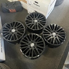 Ex Display 18” VW T5 T6 Palmerston Style Black Alloy Wheels 5x120 ET50 65.1CB