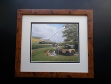 RAILWAY PRINT BY DON BRECKON FRAMED (B4)