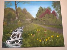 Bob Ross Style Oil Painting On