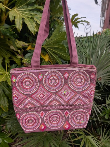 Per una pink bead sequin - una,
