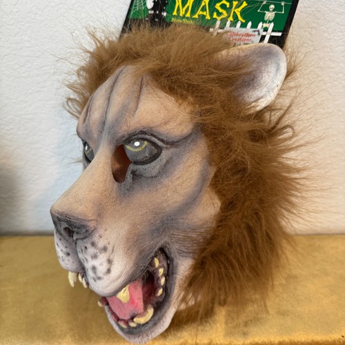Lion rubber mask - lion, halloween