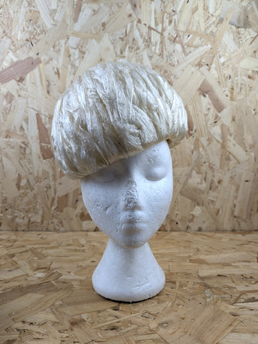 Vintage rafia hat made - vintage,