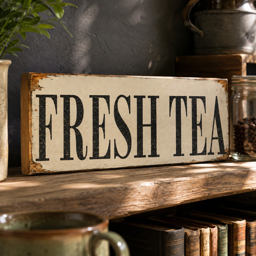 Tea sign vintage style - sign,