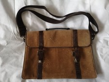Fossil leather unisex satchel/